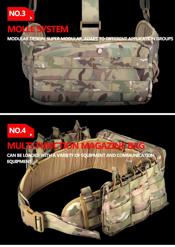 Armee-Kampf-militärischer taktischer Gürtel des Polyester-1000D entfernbar und justierbar